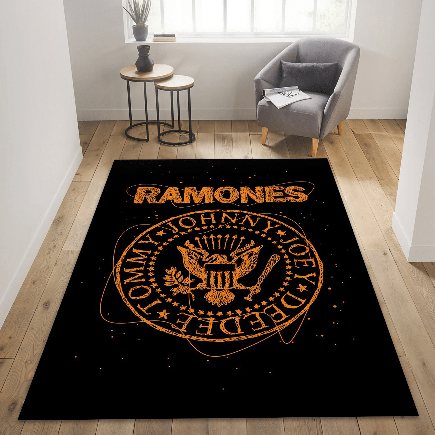 The Ramones Punk Rock Usa Music Area Rug For Christmas, Living Room  Rug - Home Decor - Indoor Outdoor Rugs