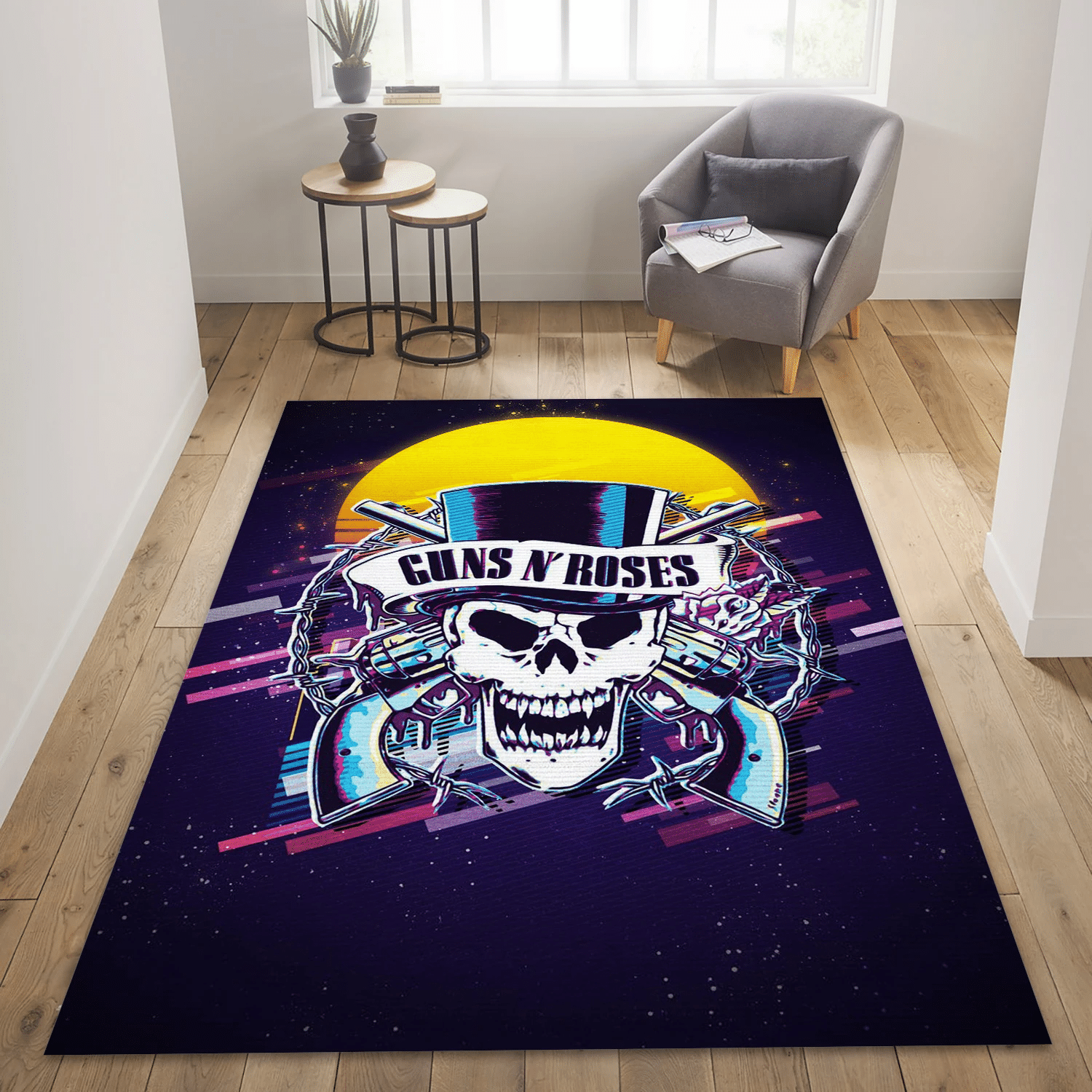 Guns N Roses Band 1 Music Area Rug Carpet, Living Room  Rug - Home Decor - Indoor Outdoor Rugs