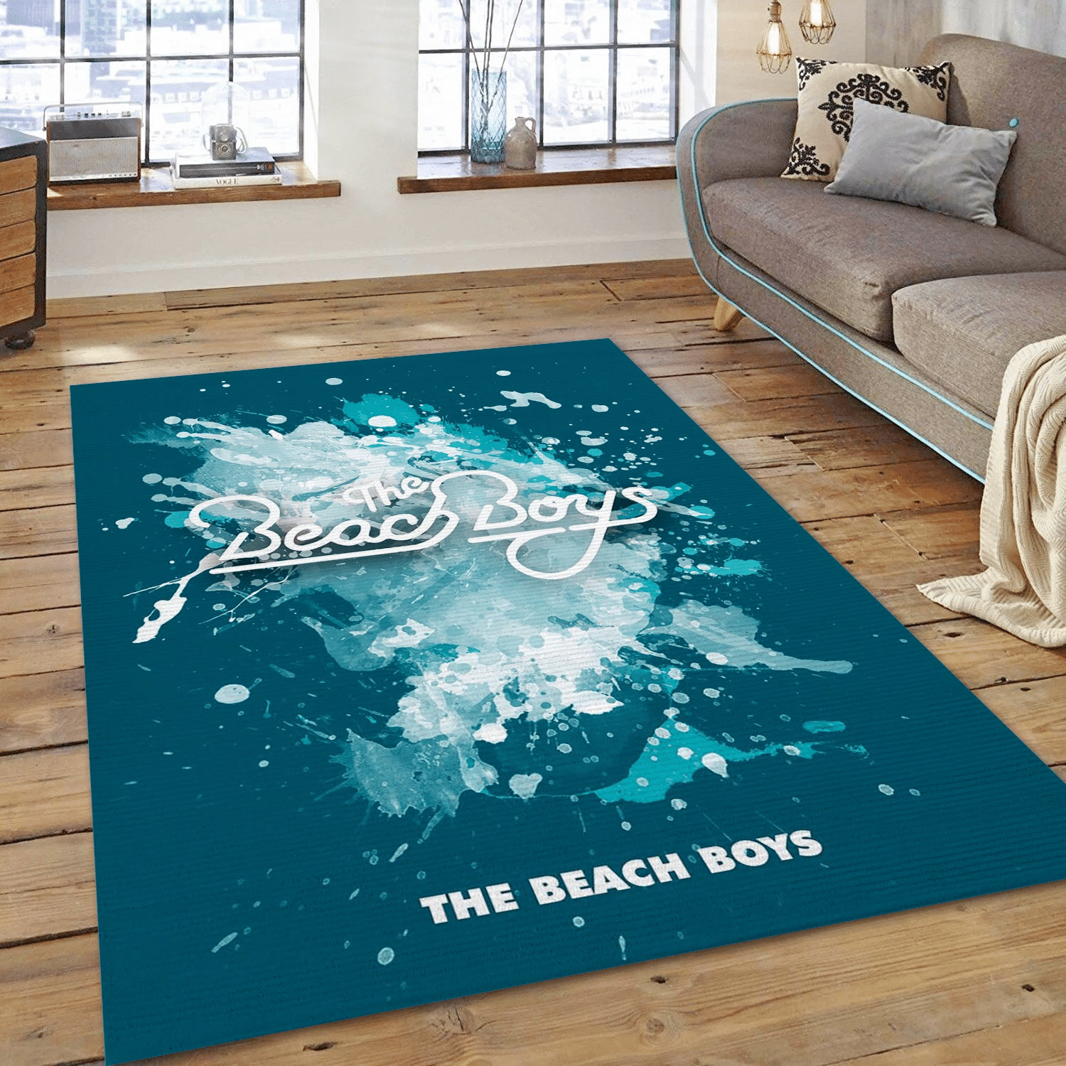 The Beach Boys Blue Area Rug, Living Room  Rug - Home Decor - Indoor Outdoor Rugs