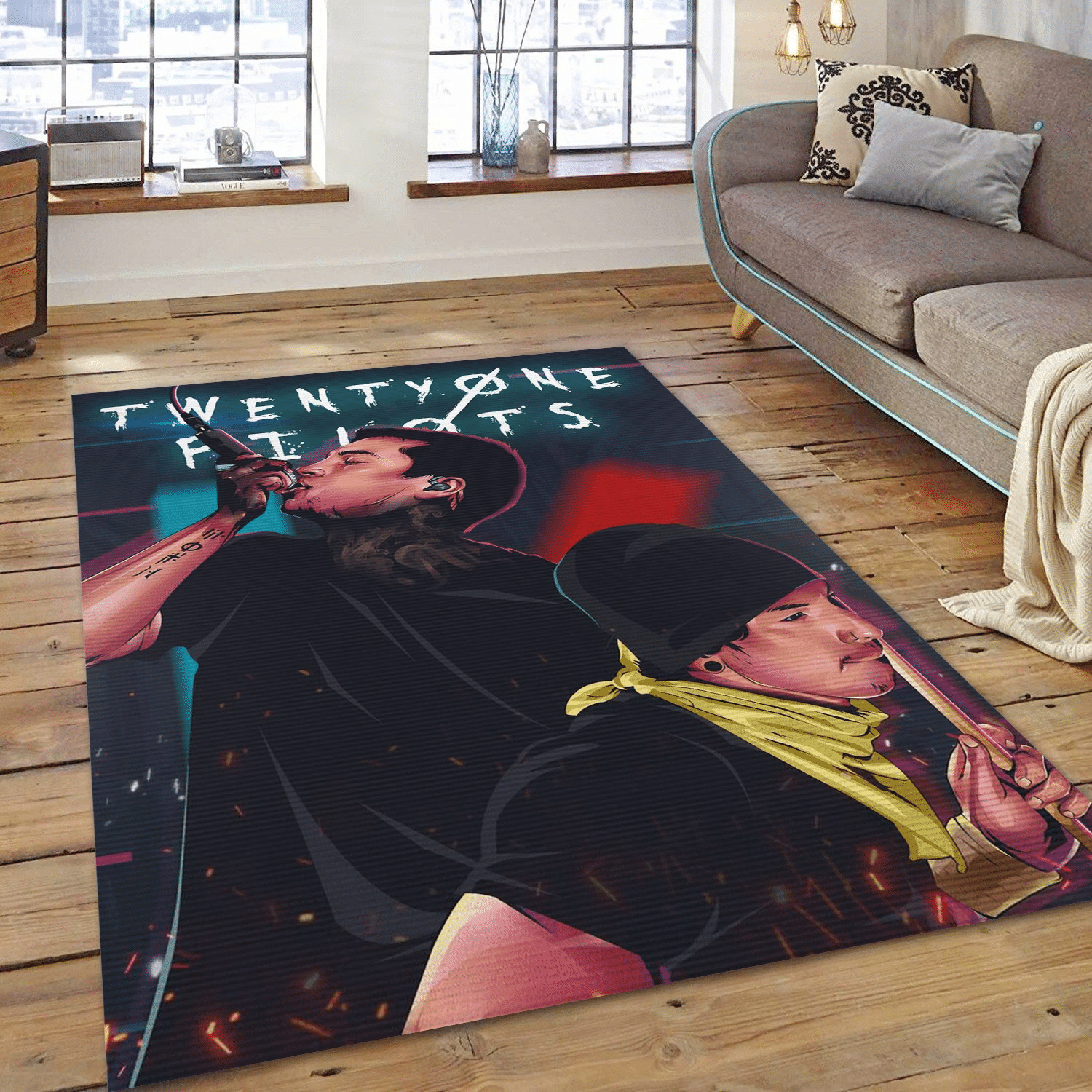 Twenty One Pilots Music Area Rug For Christmas, Living Room  Rug - Floor Decor - Indoor Outdoor Rugs