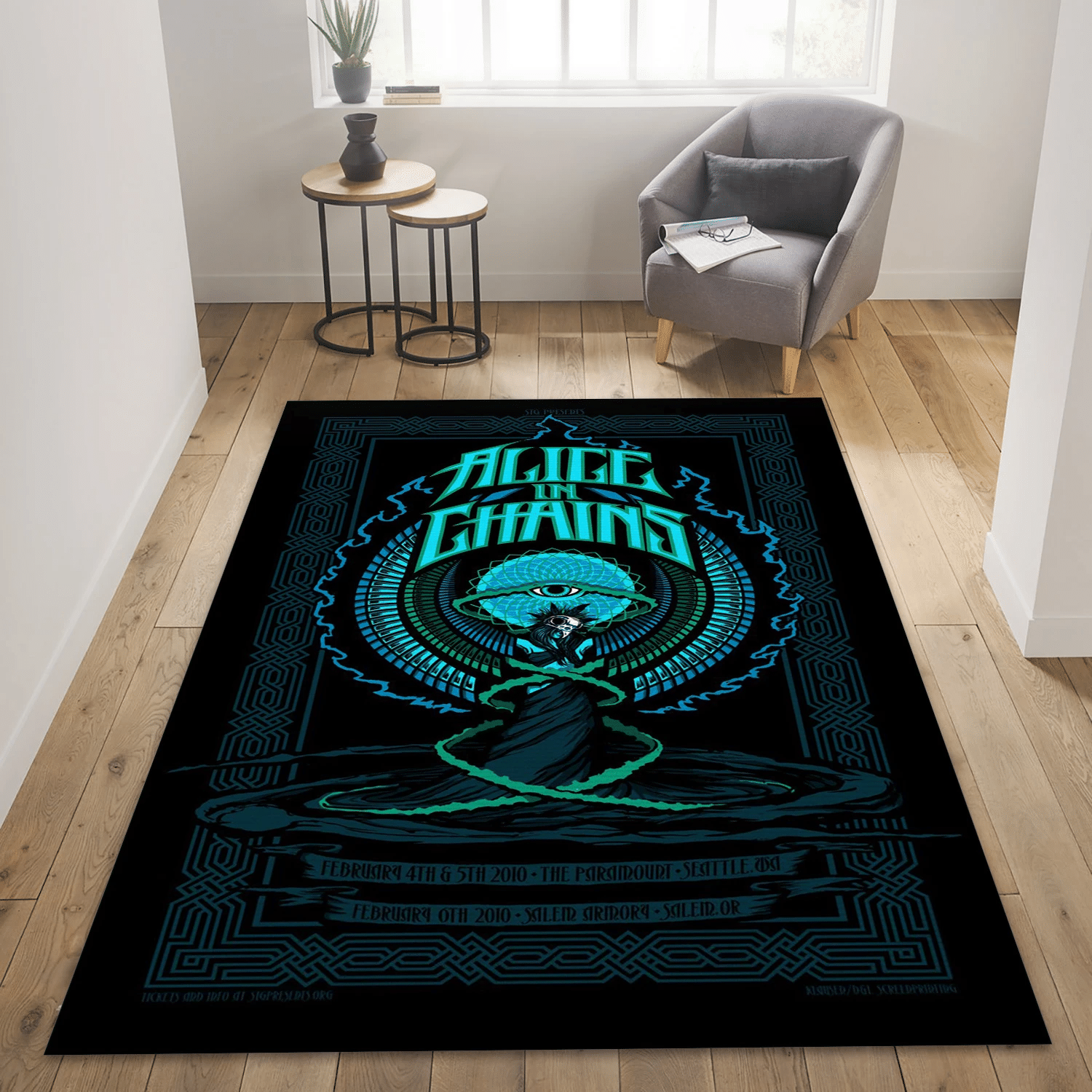 Alice In Chains Album Music Area Rug Carpet, Living Room  Rug - US Gift Decor - Indoor Outdoor Rugs