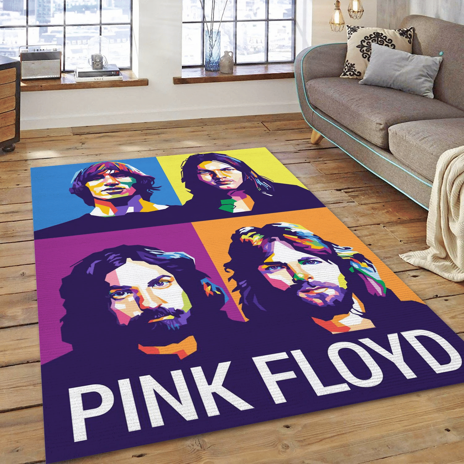 Pink Floyd Pop Art Music Area Rug, Living Room  Rug - Family Gift US Decor - Indoor Outdoor Rugs