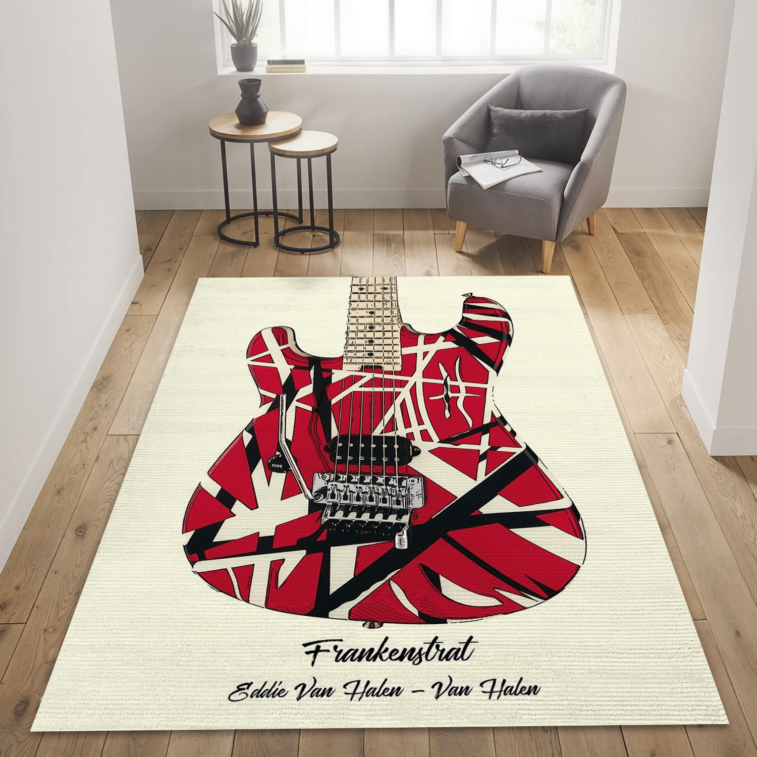 Eddie Van Halen Music Area Rug Carpet, Living Room  Rug - Floor Decor - Indoor Outdoor Rugs