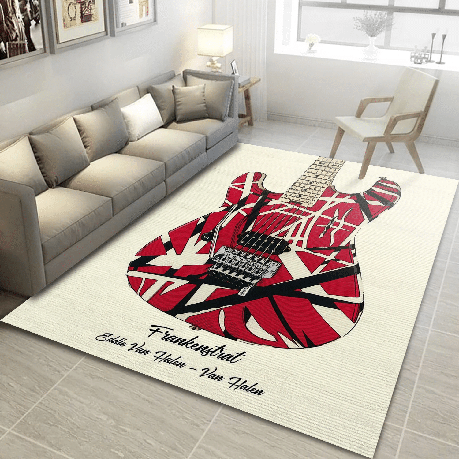 Eddie Van Halen Music Area Rug Carpet, Living Room  Rug - Floor Decor - Indoor Outdoor Rugs