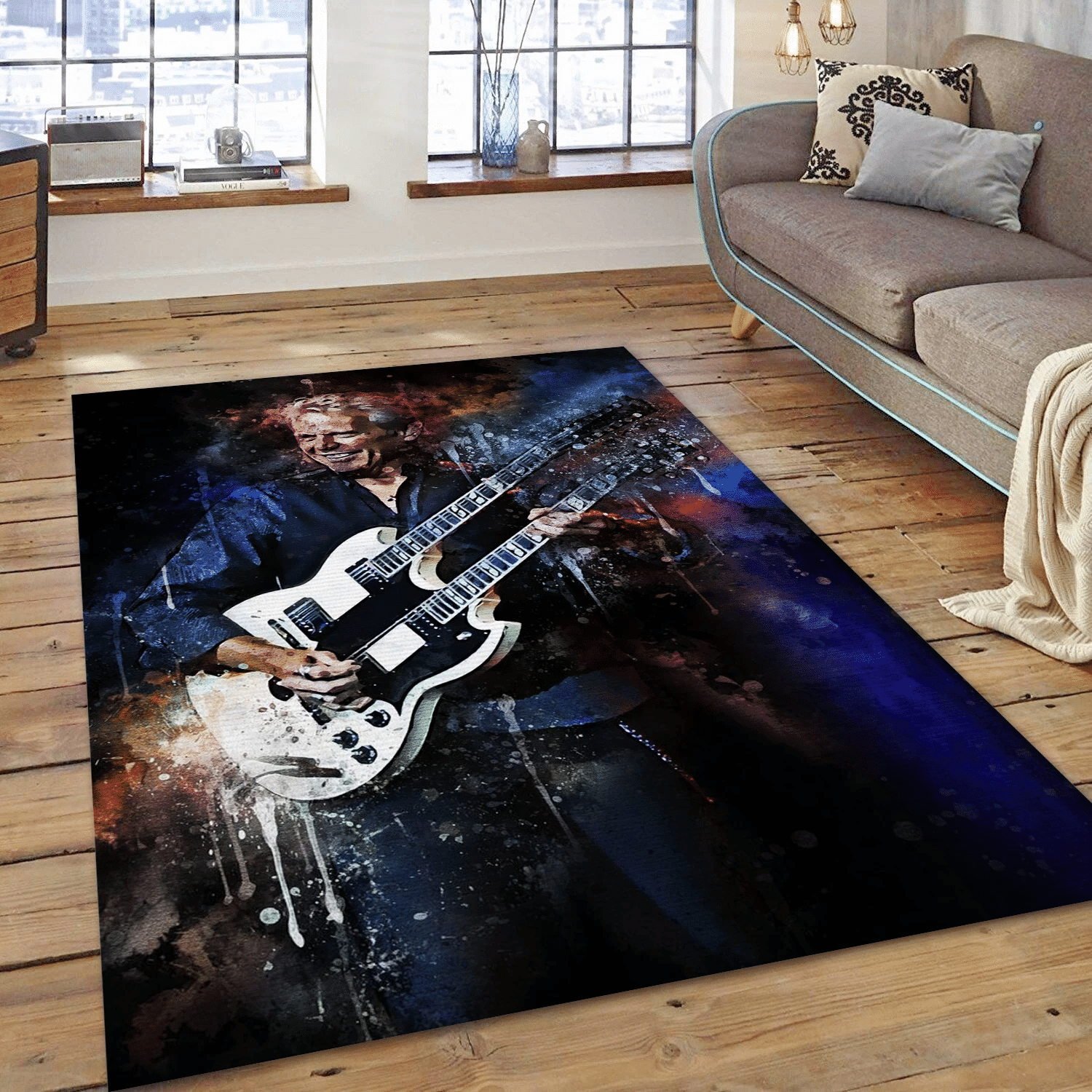 Don Felder The Eagles 1 Area Rug, Living Room  Rug - Home Decor - Indoor Outdoor Rugs