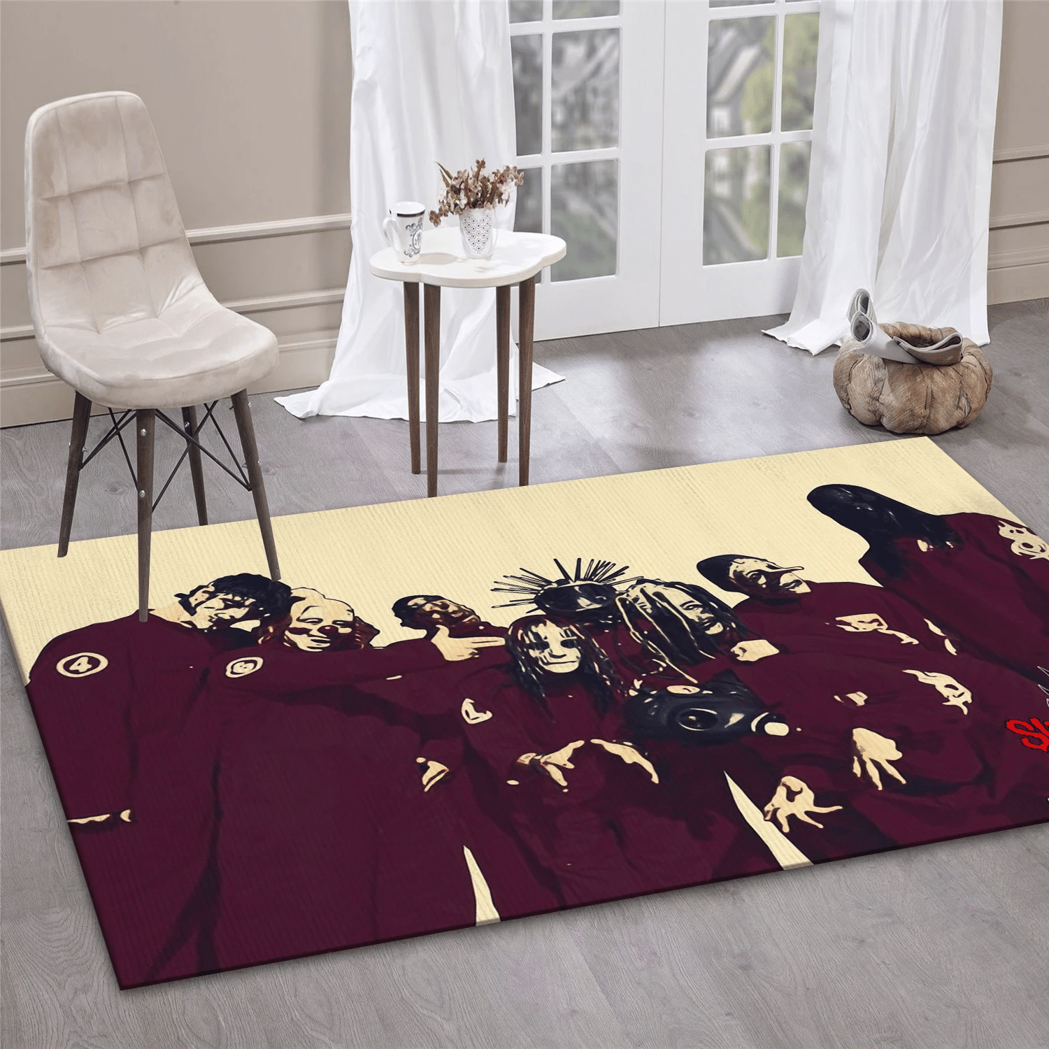 Slipknot Band 2 Music Area Rug, Living Room  Rug - US Gift Decor - Indoor Outdoor Rugs