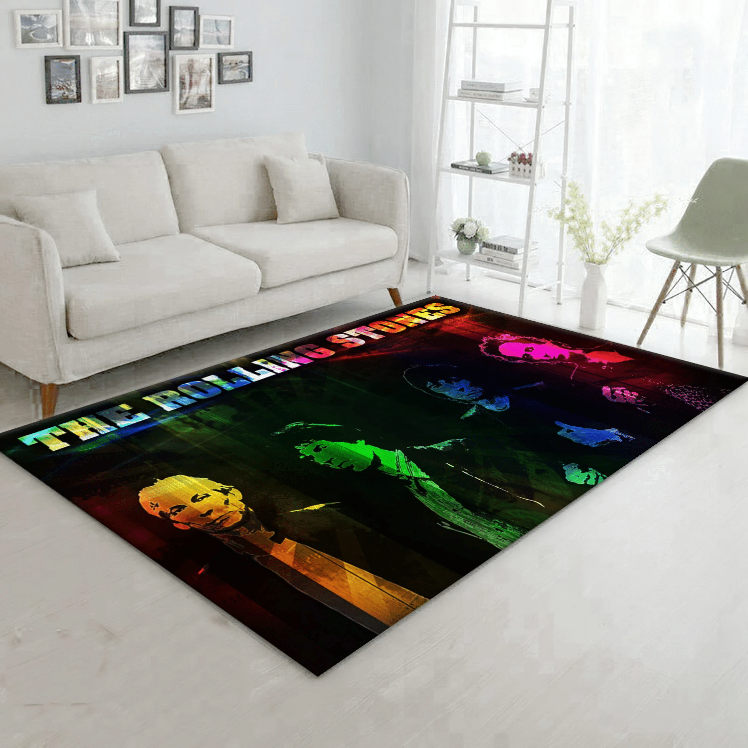 The Rolling Stones Band Area Rug, Living Room  Rug - Family Gift US Decor - Indoor Outdoor Rugs