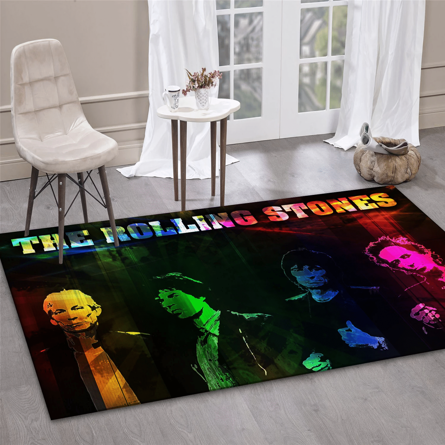 The Rolling Stones Band Area Rug, Living Room  Rug - Family Gift US Decor - Indoor Outdoor Rugs