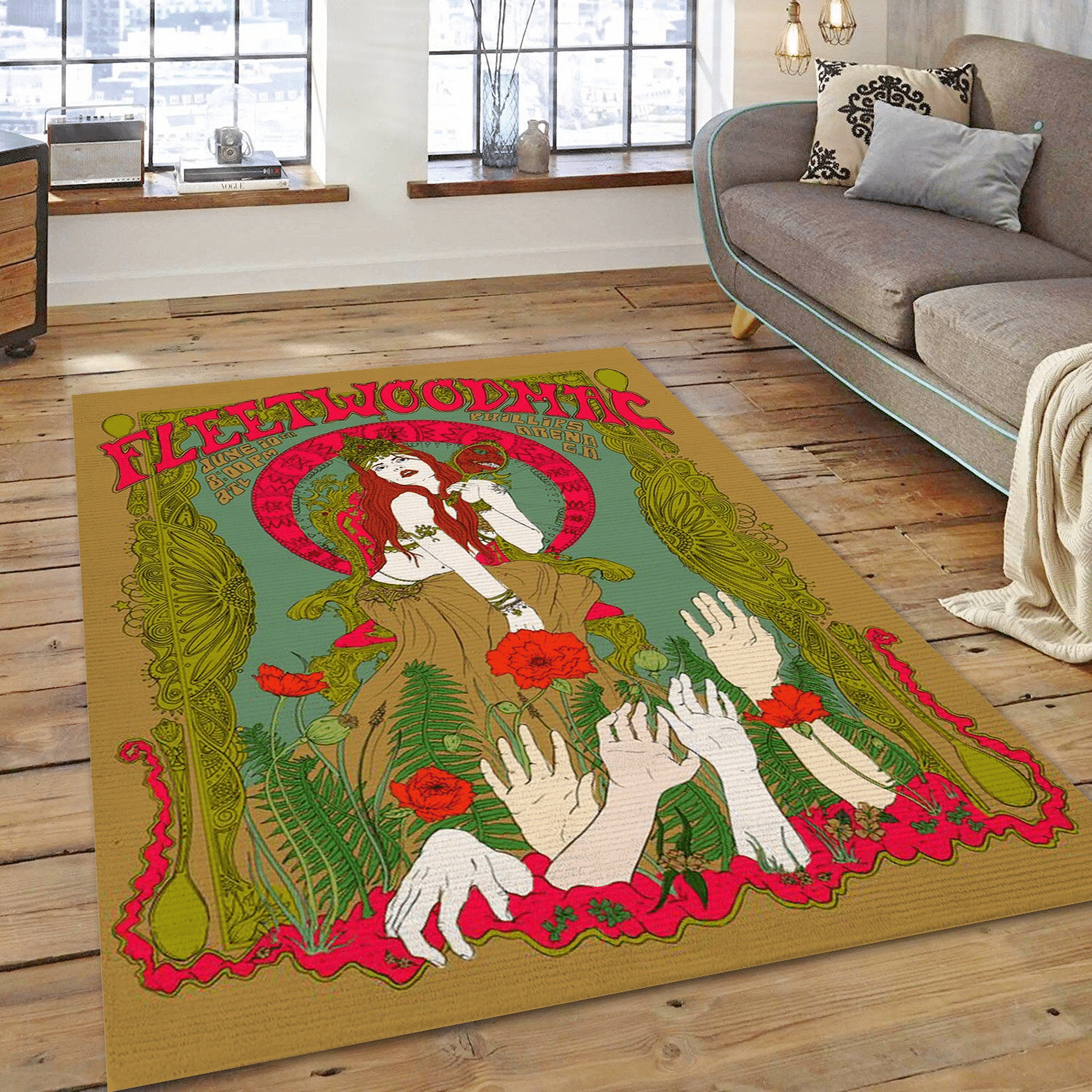 Fleetwood Mac Music Area Rug For Christmas, Living Room  Rug - US Gift Decor - Indoor Outdoor Rugs