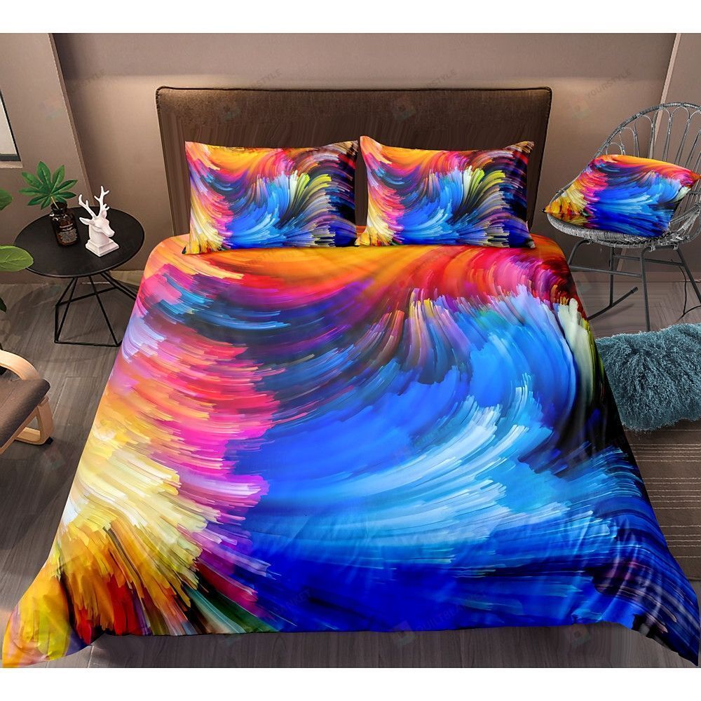 Colorful Lines Bedding Set Cotton Bed Sheets Spread Comforter Duvet Cover Bedding Sets