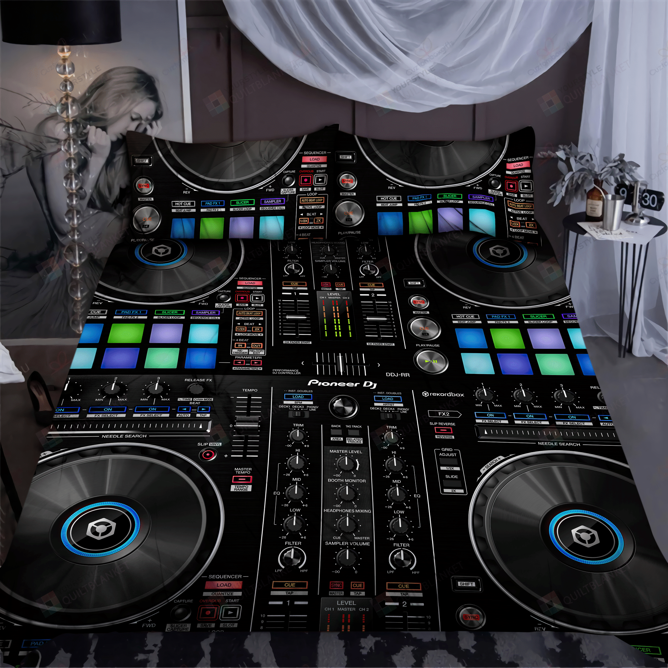 Music Cool Dj Mix Bedding Set Cotton Bed Sheets Spread Comforter Duvet Cover Bedding Sets