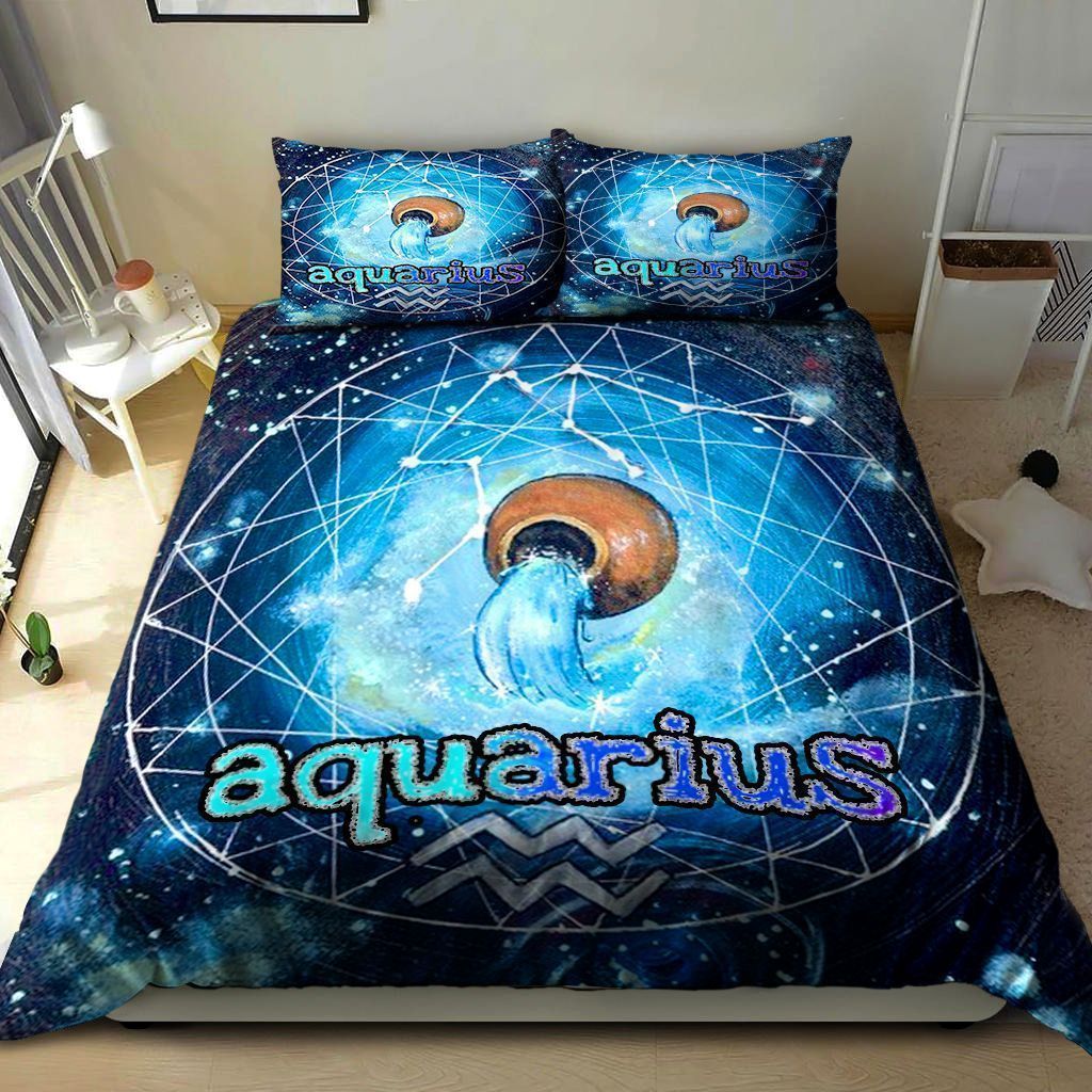 Aquarius Bedding Set Bed Sheets Spread Comforter Duvet Cover Bedding Sets