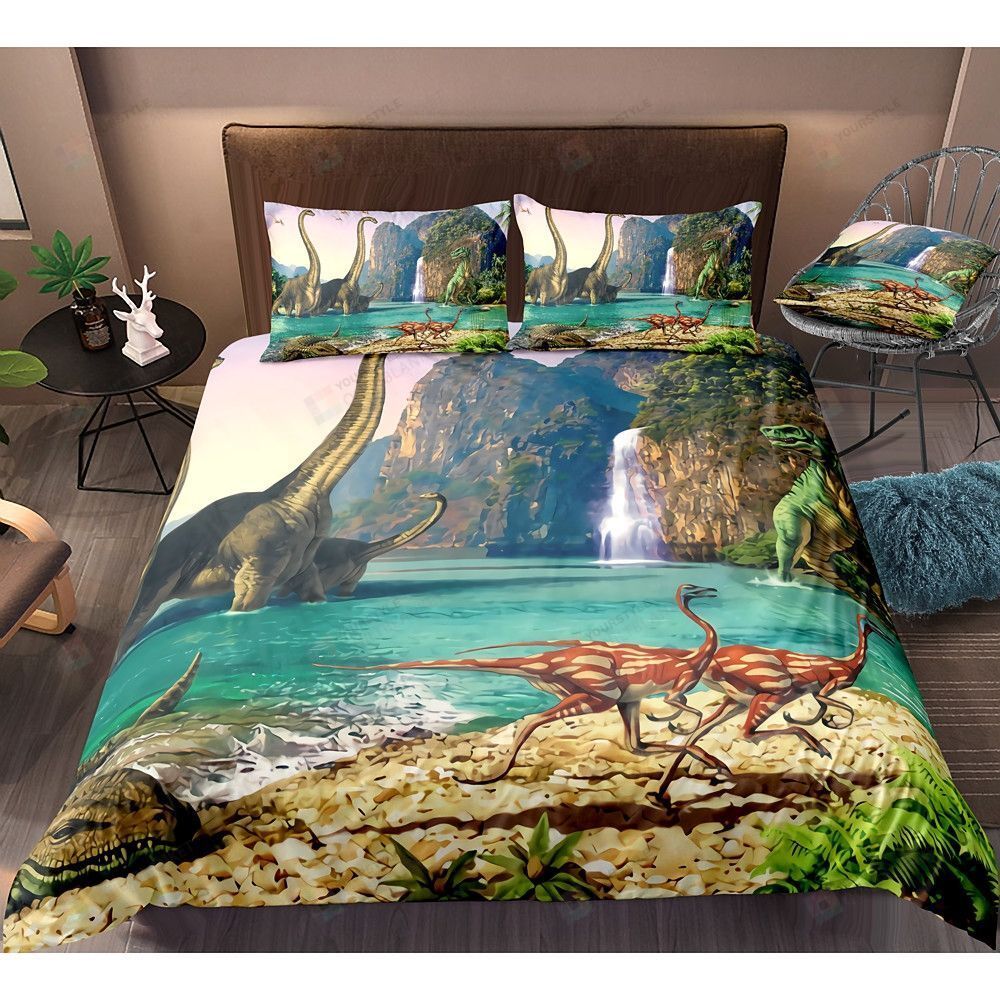 Dinosaur Bedding Set Bed Sheets Spread Comforter Duvet Cover Bedding Sets