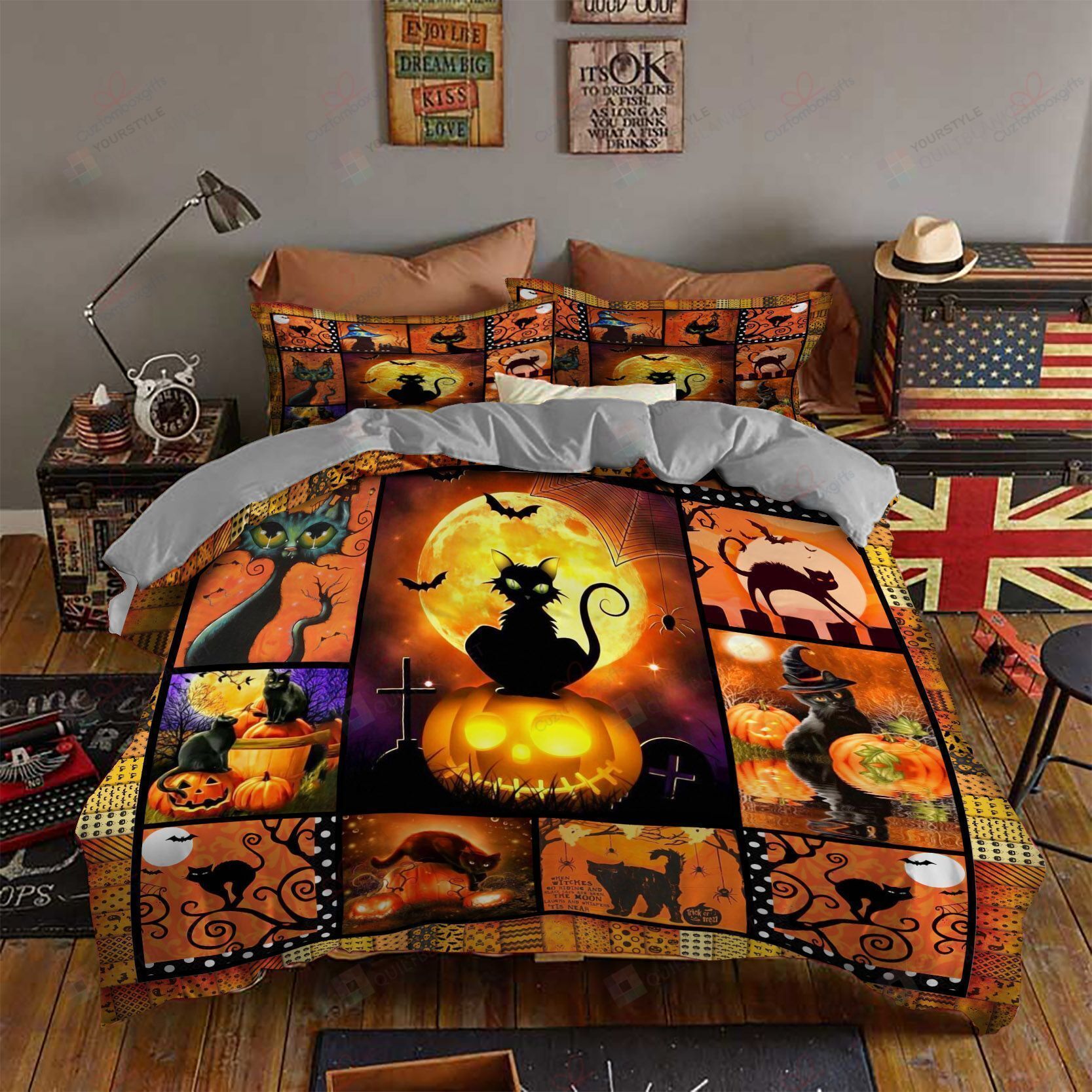 Halloween Bedding Set (Duvet Cover & Pillow Cases)