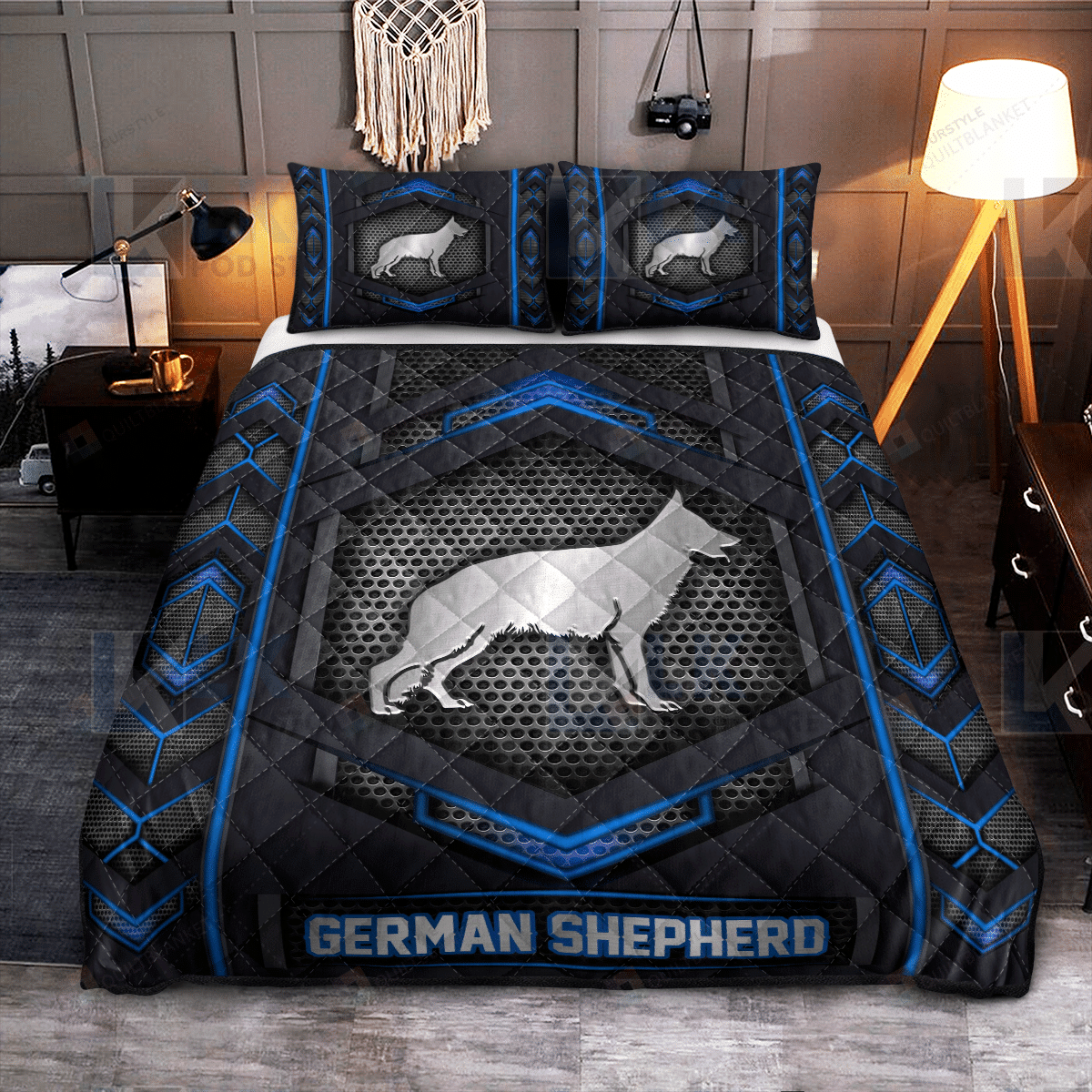 German Shepherd Quilt Bedding Set