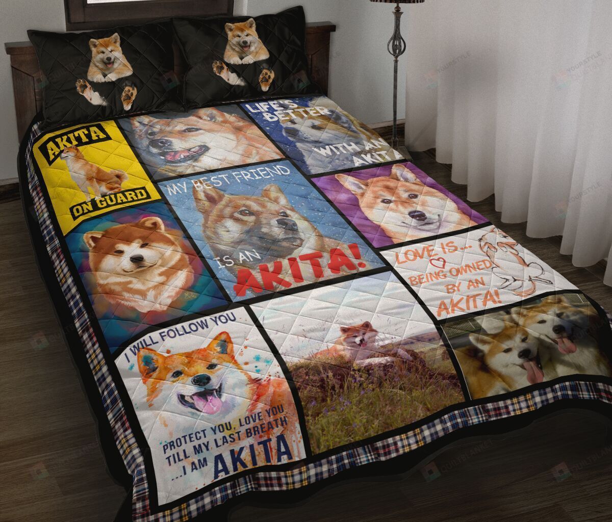 Akita Quilt Bedding Set