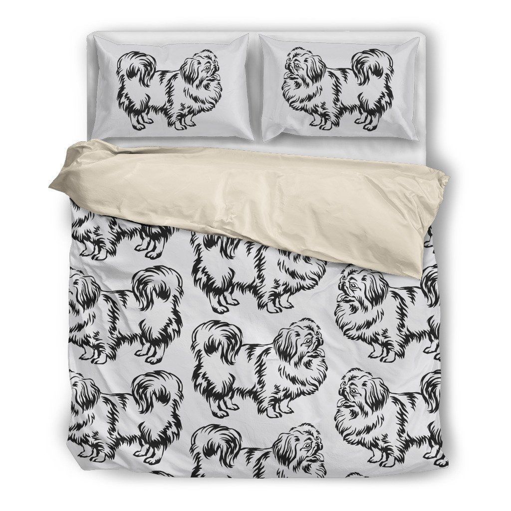 Pekingese Cotton Bed Sheets Spread Comforter Duvet Cover Bedding Sets