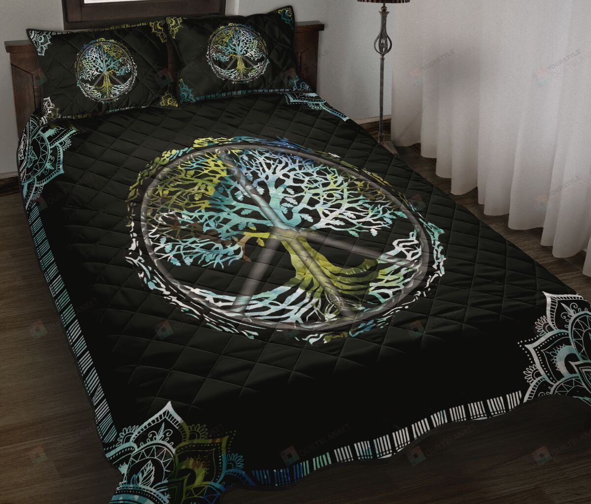 Yoga Tree Life Quilt Bedding Set