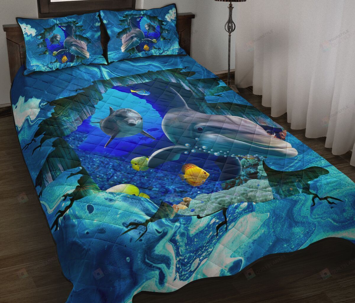 Dolphin Quilt Bedding Set