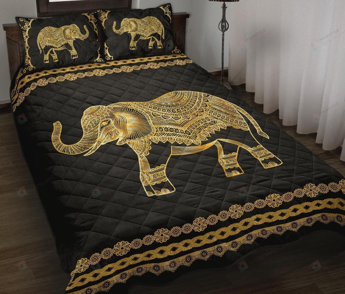 Elephant Cotton Bed Sheets Spread Comforter Duvet Cover Bedding Sets