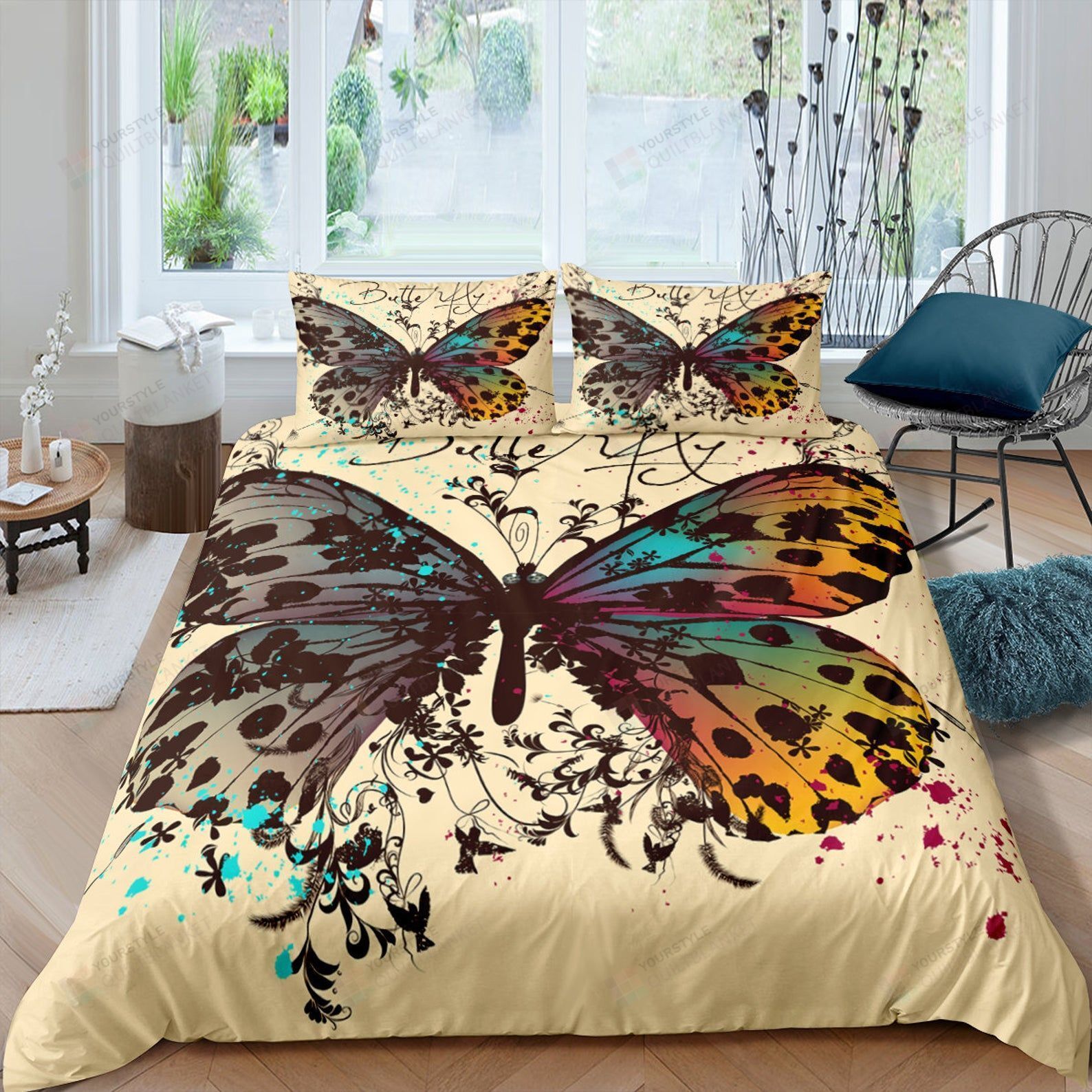 Beautiful Butterfly Bed Sheets Duvet Cover Bedding Sets