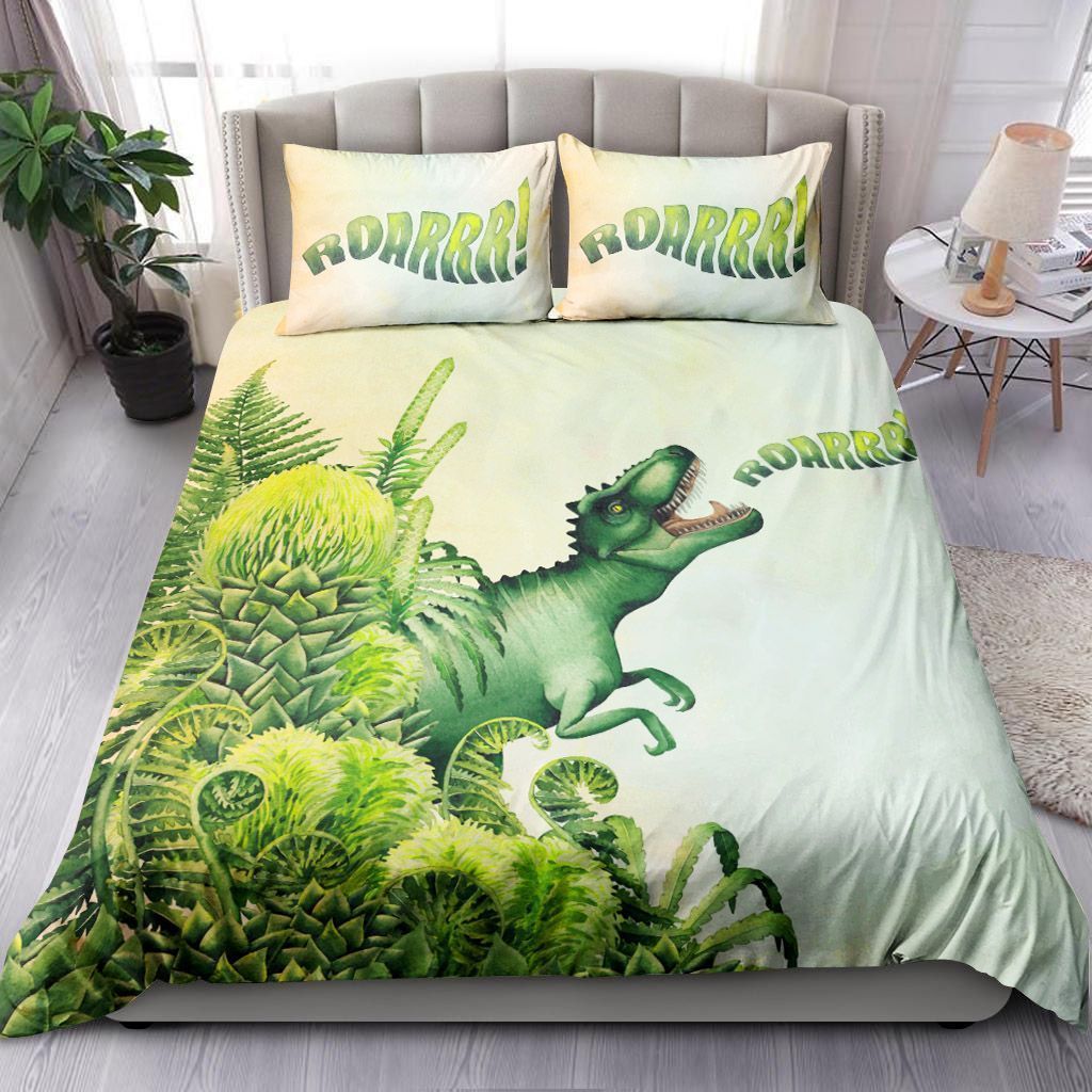 Tyrannosaurus Rex Roarrr Bedding Set Bed Sheets Spread Comforter Duvet Cover Bedding Sets