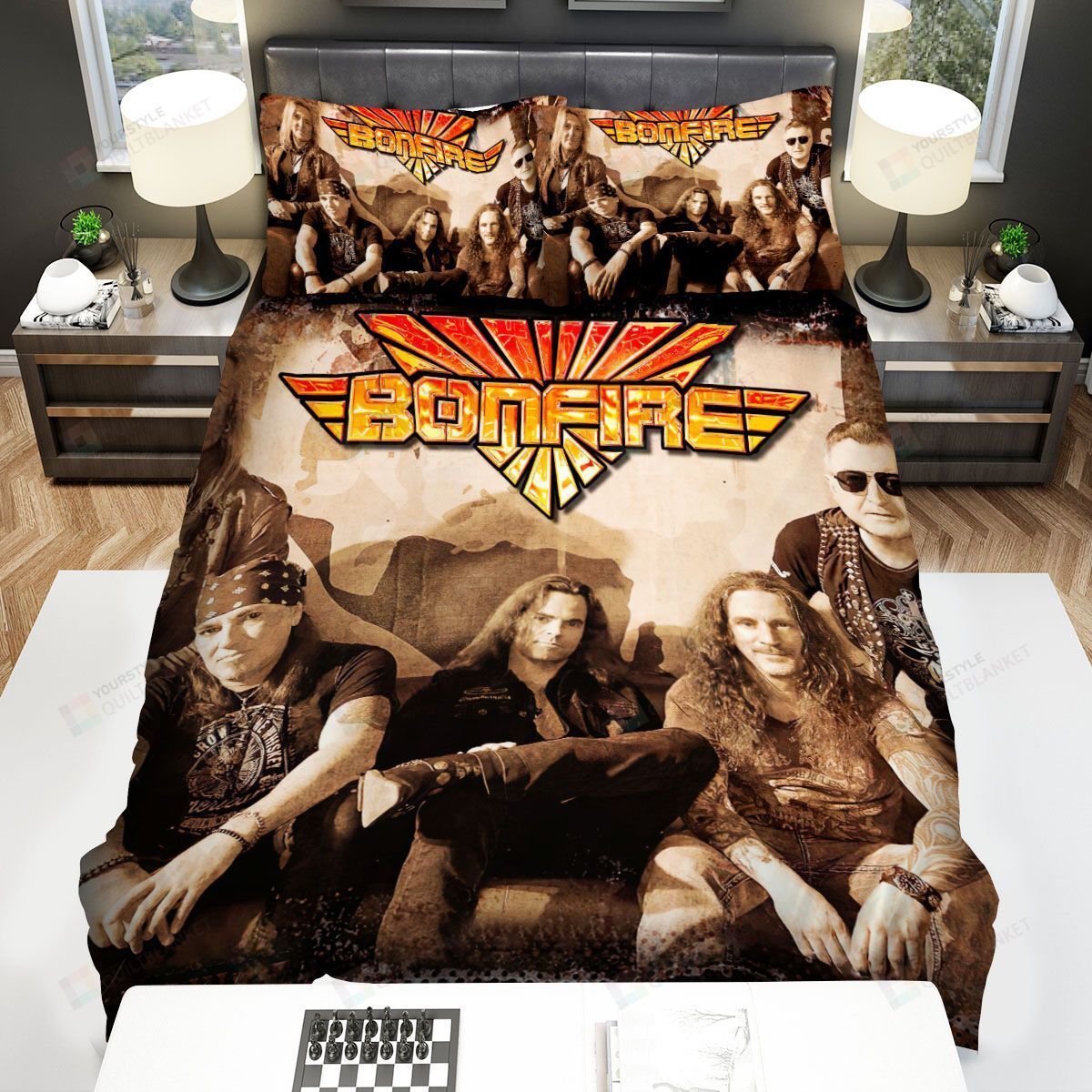 Bonfire Team Bed Sheets Spread Comforter Duvet Cover Bedding Sets