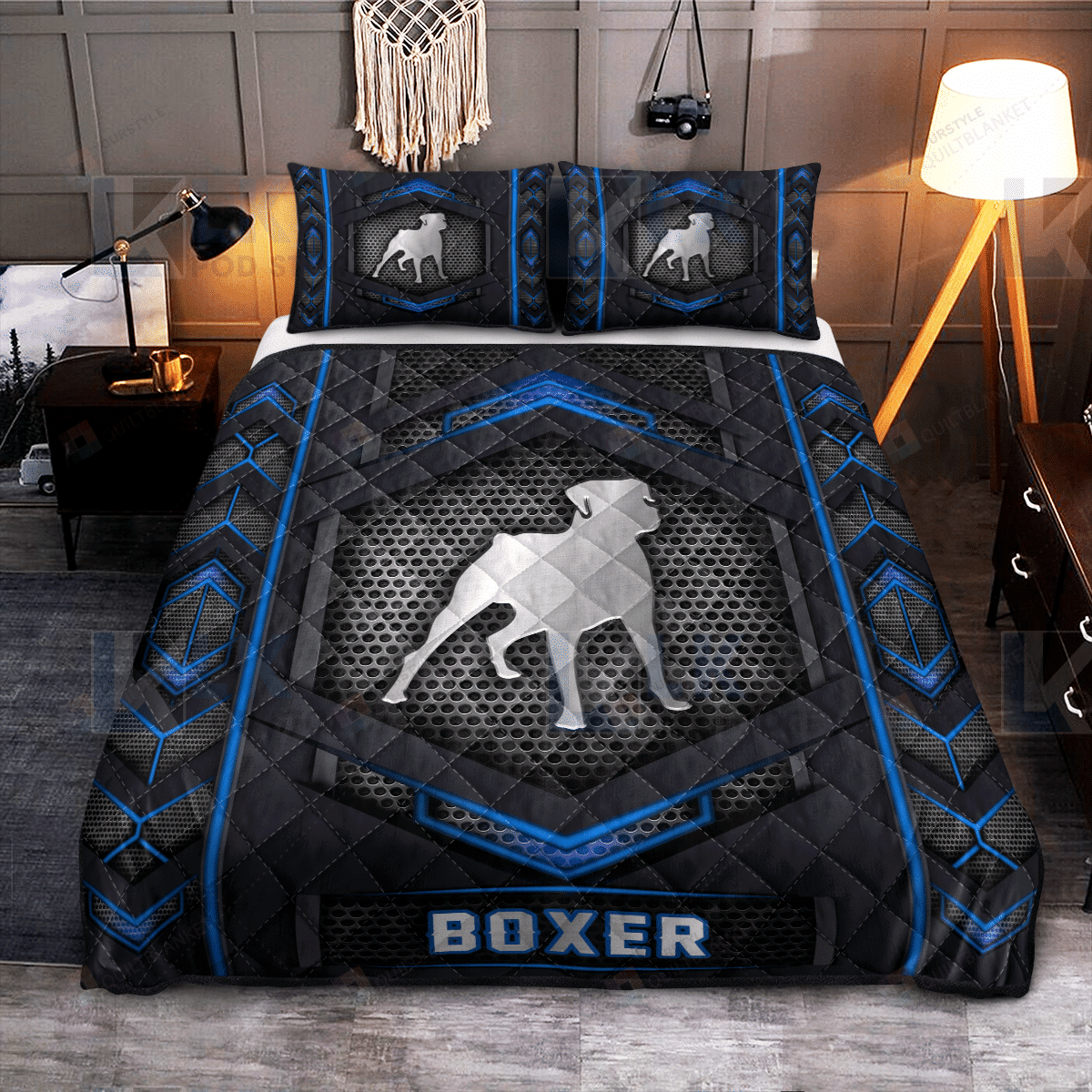 Boxer Quilt Bedding Set