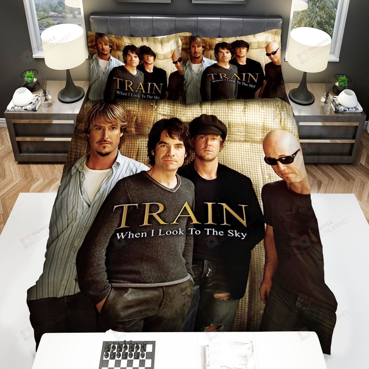 Train Band Bed Sheets Spread Comforter Duvet Cover Bedding Sets