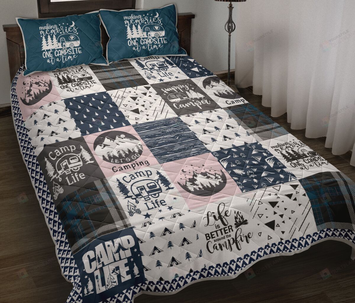 Let'S Go Camping Quilt Bedding Set