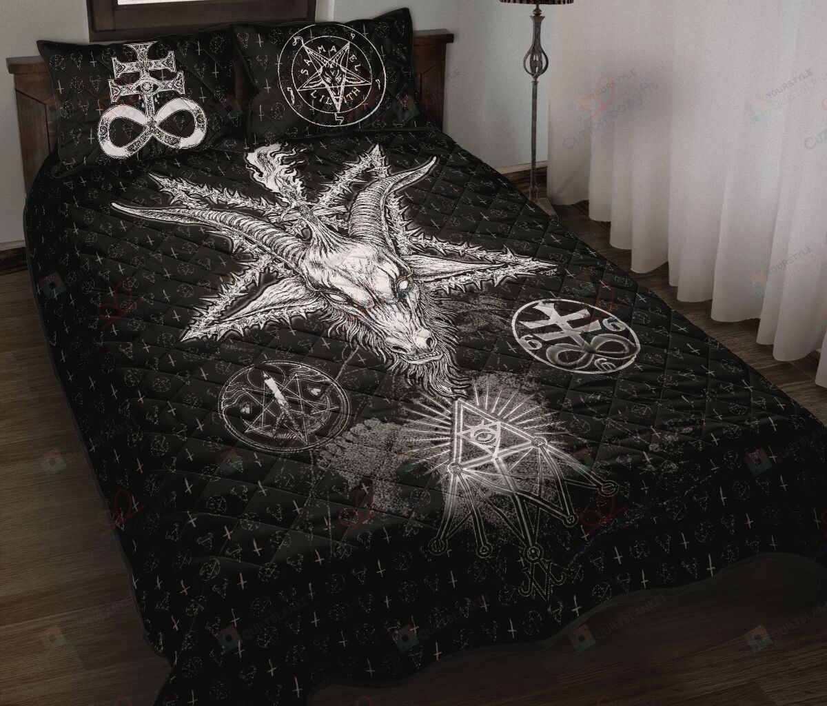 Satanic Quilt Bedding Set Bed Sheets Spread Comforter Duvet Cover