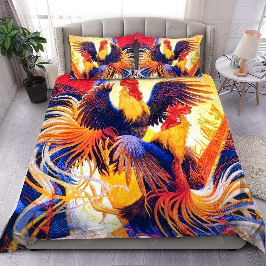 Chicken Double Art Bedding Set Bed Sheet Spread Comforter Duvet Cover Bedding Sets
