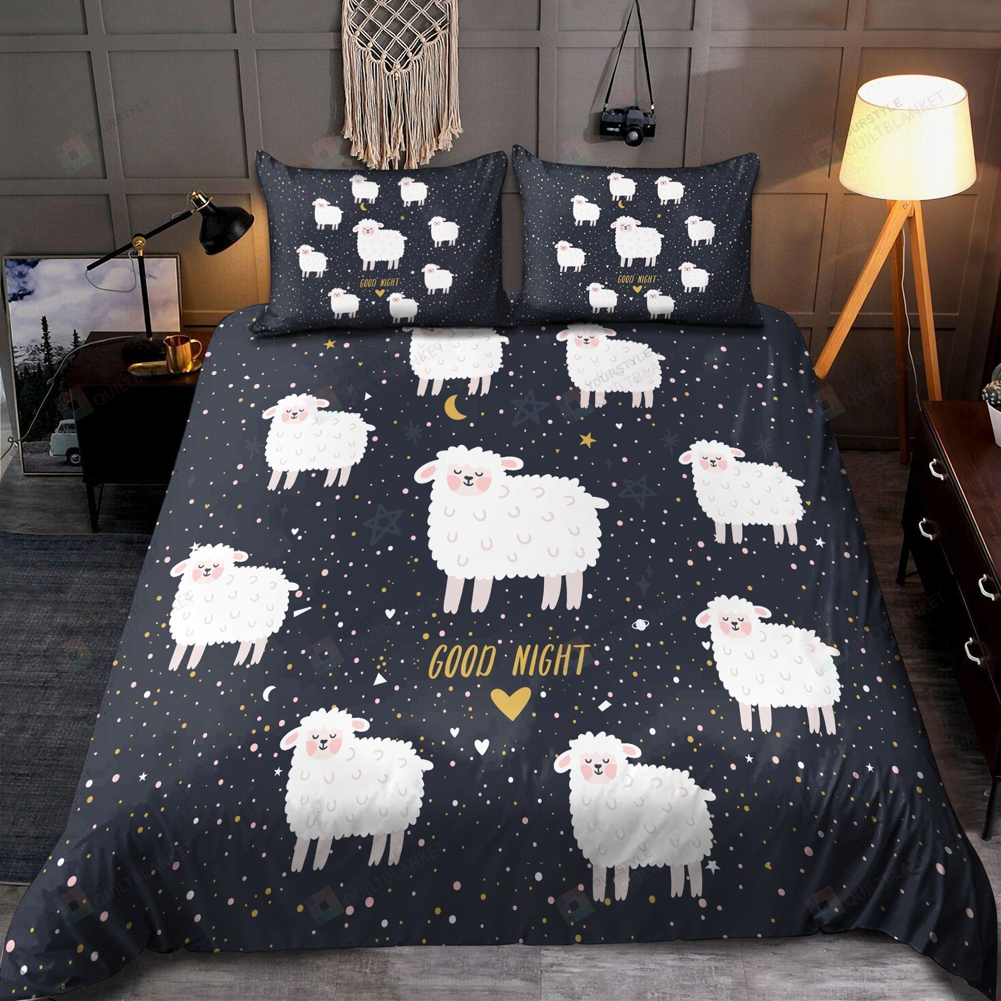 Sheep Bedding Set Bed Sheets Spread Comforter Duvet Cover Bedding Sets