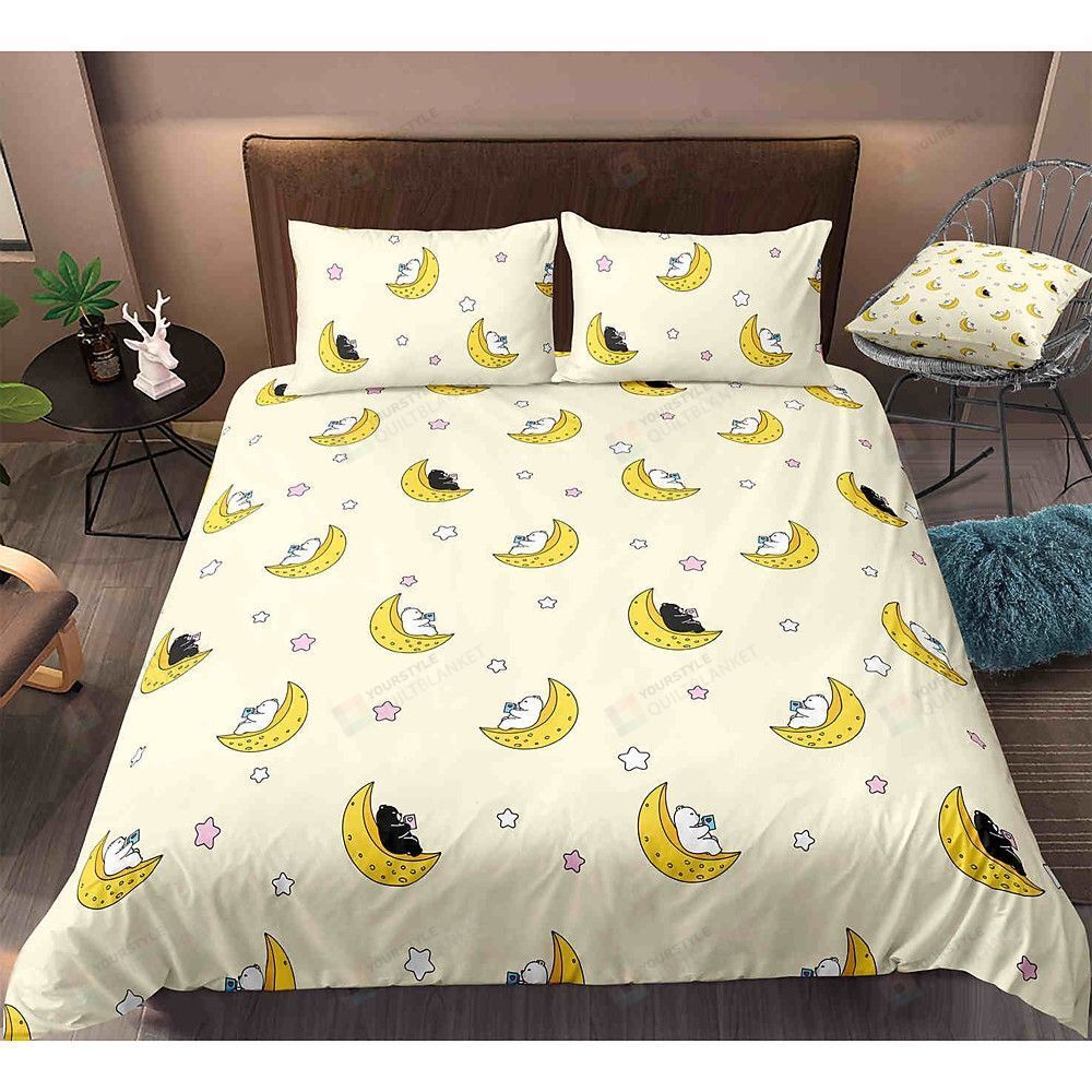 Cartoon Bear Pattern Bedding Set Cotton Bed Sheets Spread Comforter Duvet Cover Bedding Sets