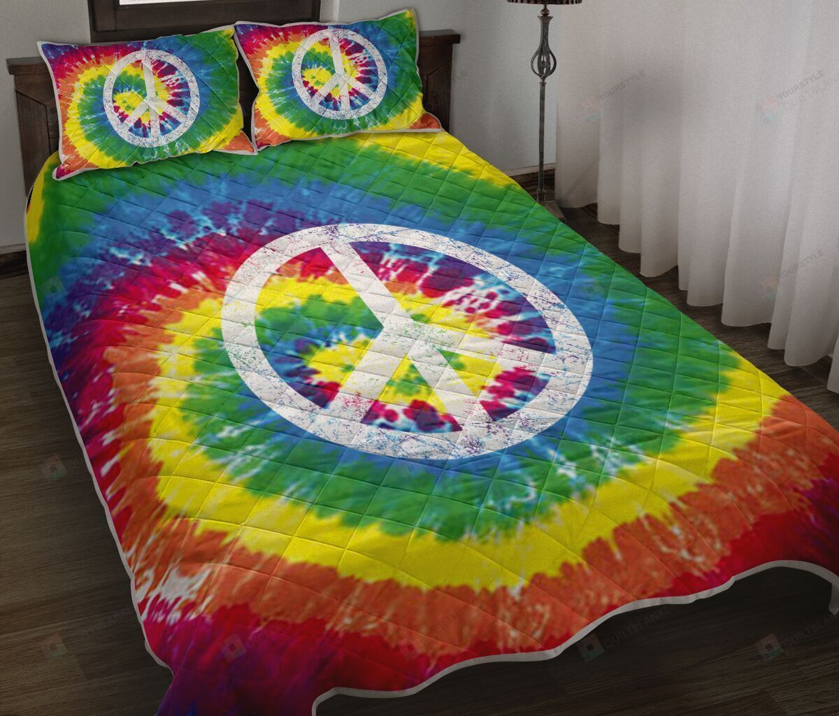 LGBT Be Kind Peace Quilt Bedding Set