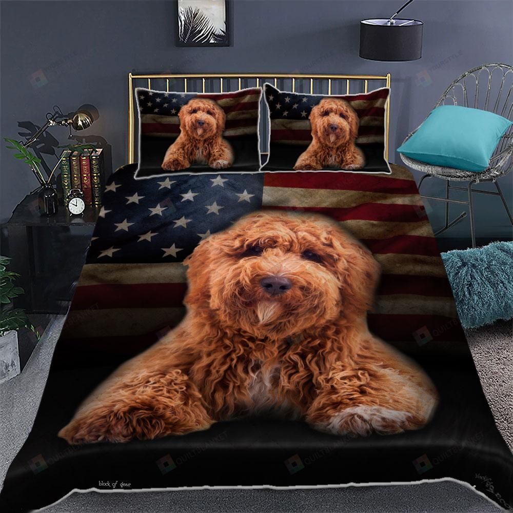Poodle Quilt Bedding Set