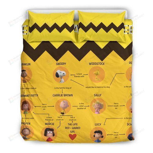 Snoopy 3 3d Duvet Cover Bedding Set