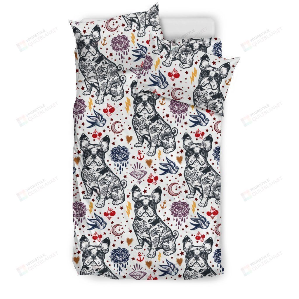 Pug Cotton Bed Sheets Spread Comforter Duvet Cover Bedding Sets