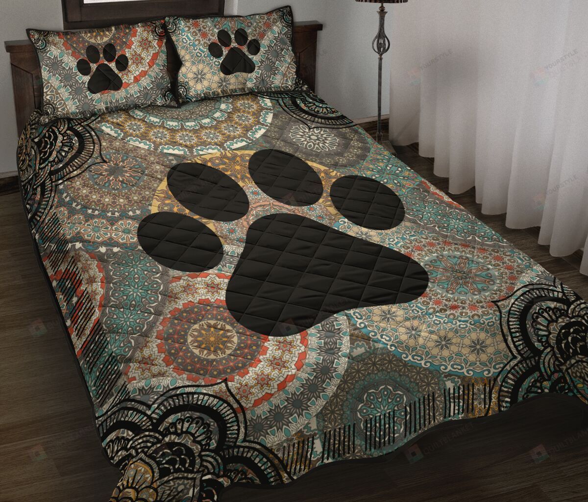 Dog Quilt Bedding Set