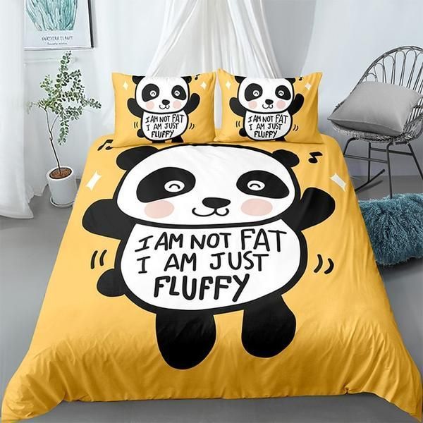 Fluffy Panda Bedding Set Cotton Bed Sheets Spread Comforter Duvet Cover Bedding Sets