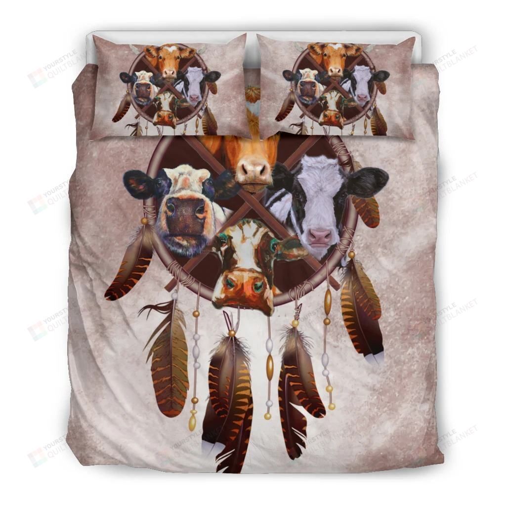 Cows And Dreamcatcher Bedding Set Bed Sheet Spread Comforter Duvet Cover Bedding Sets