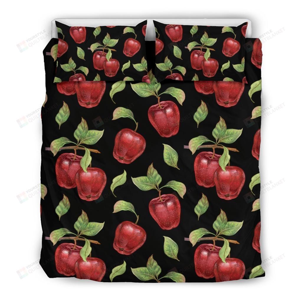 Apple Cotton Bed Sheets Spread Comforter Duvet Cover Bedding Sets