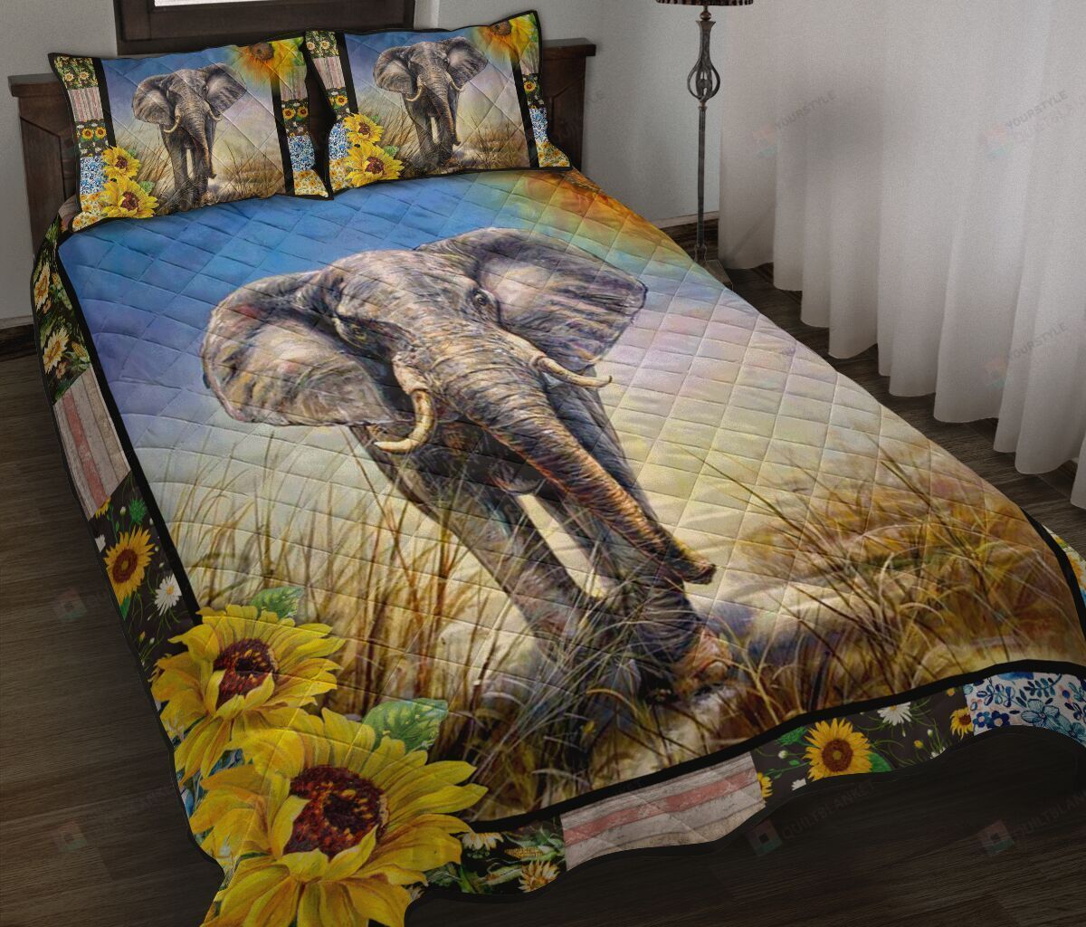 Elephant Quilt Bedding Set