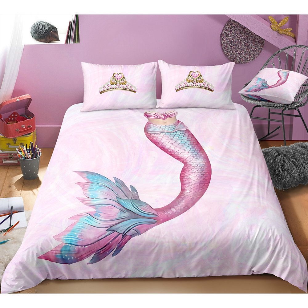 Mermaid Bedding Set Bed Sheets Spread Comforter Duvet Cover Bedding Sets