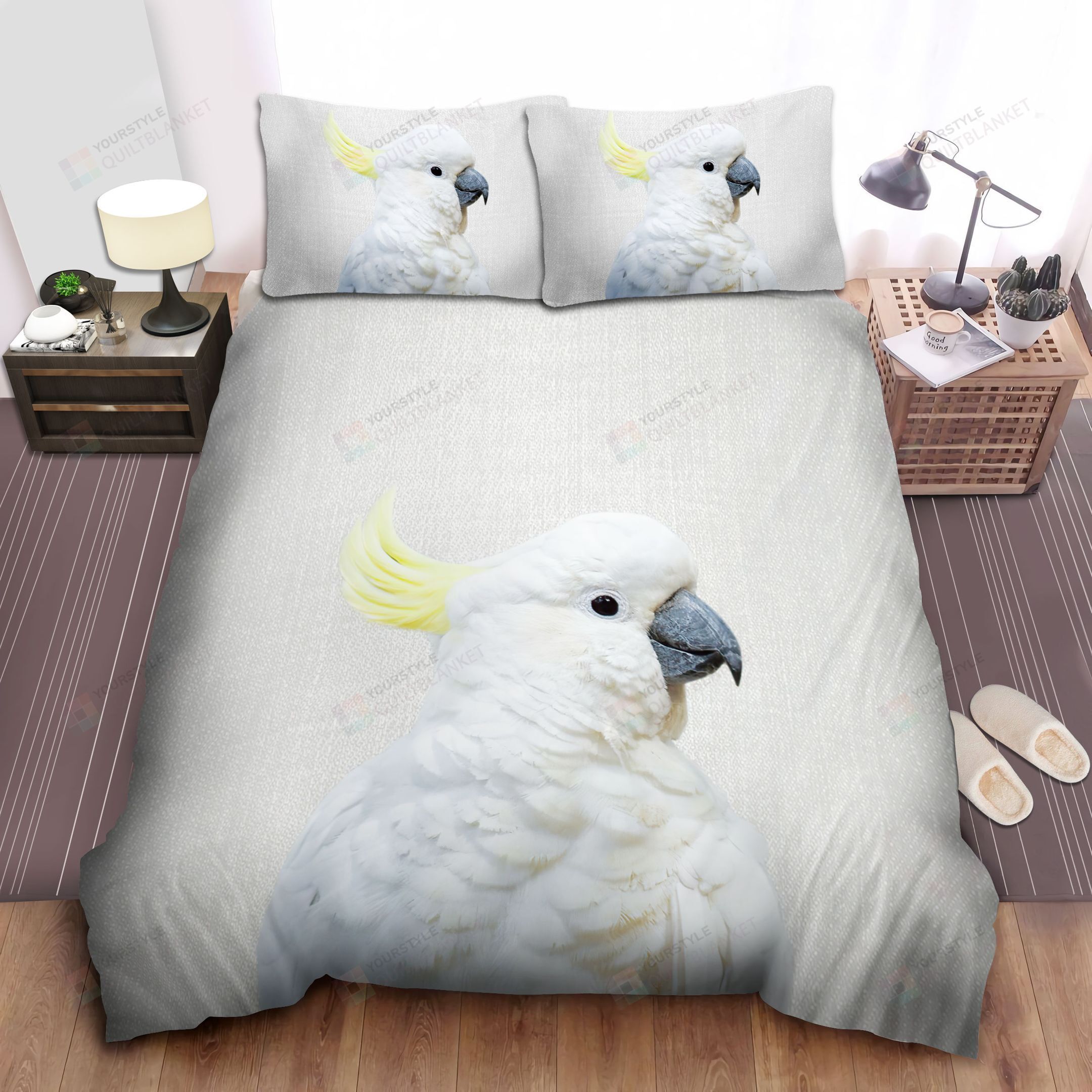 Cacatua Galerita Bed Sheets Spread Comforter Duvet Cover Bedding Sets