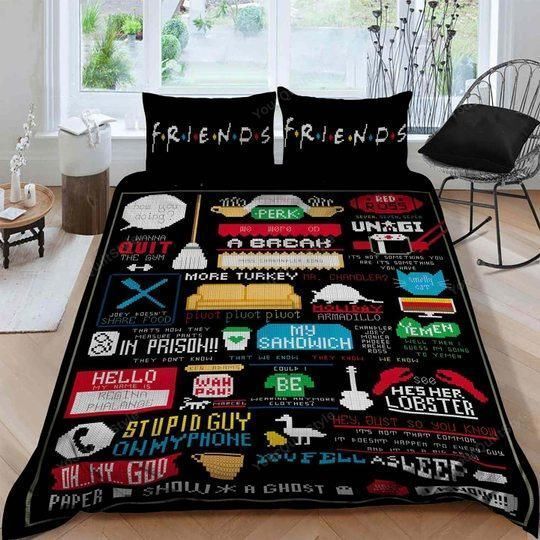 Friends Tv Show Bedding Set (Duvet Cover & Pillow Cases)