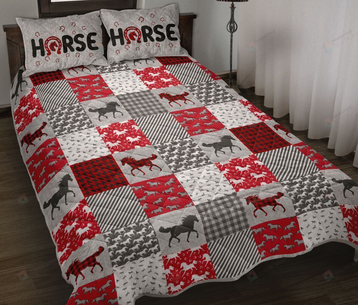 Horse Quilt Bedding Set