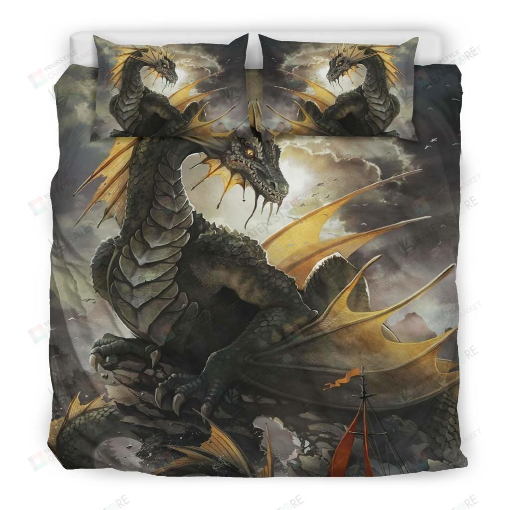 Dragon Cool Design Bed Sheets Spread Duvet Cover Bedding Set