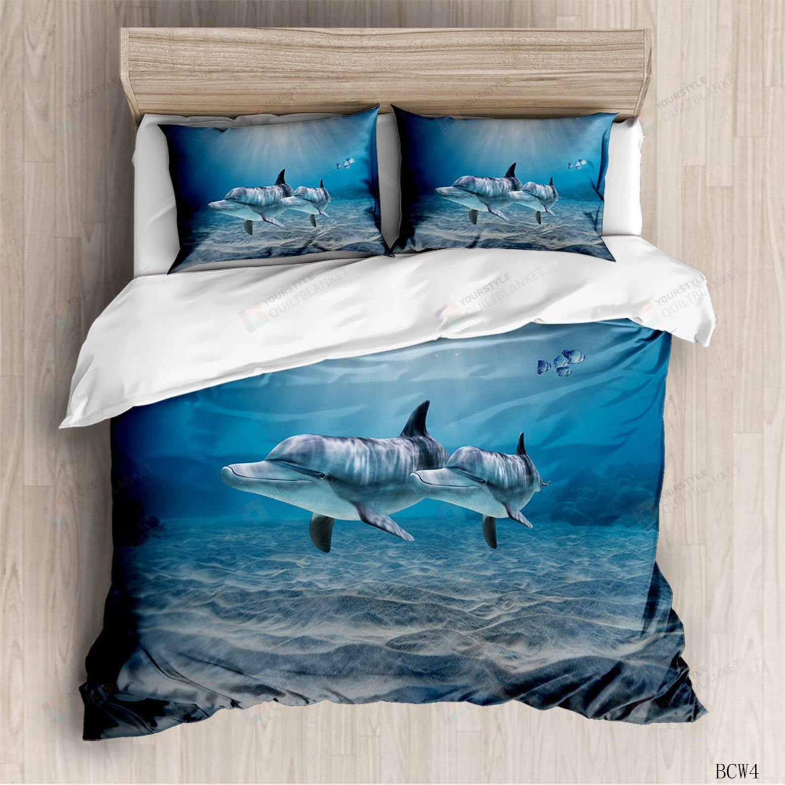 Dolphins Bed Sheets Spread Duvet Cover Bedding Sets