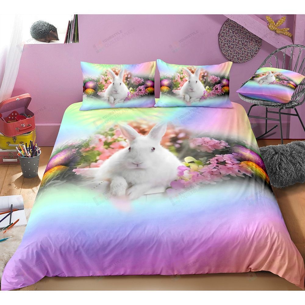 Easter Bunny Bedding Set Bed Sheets Spread Comforter Duvet Cover Bedding Sets